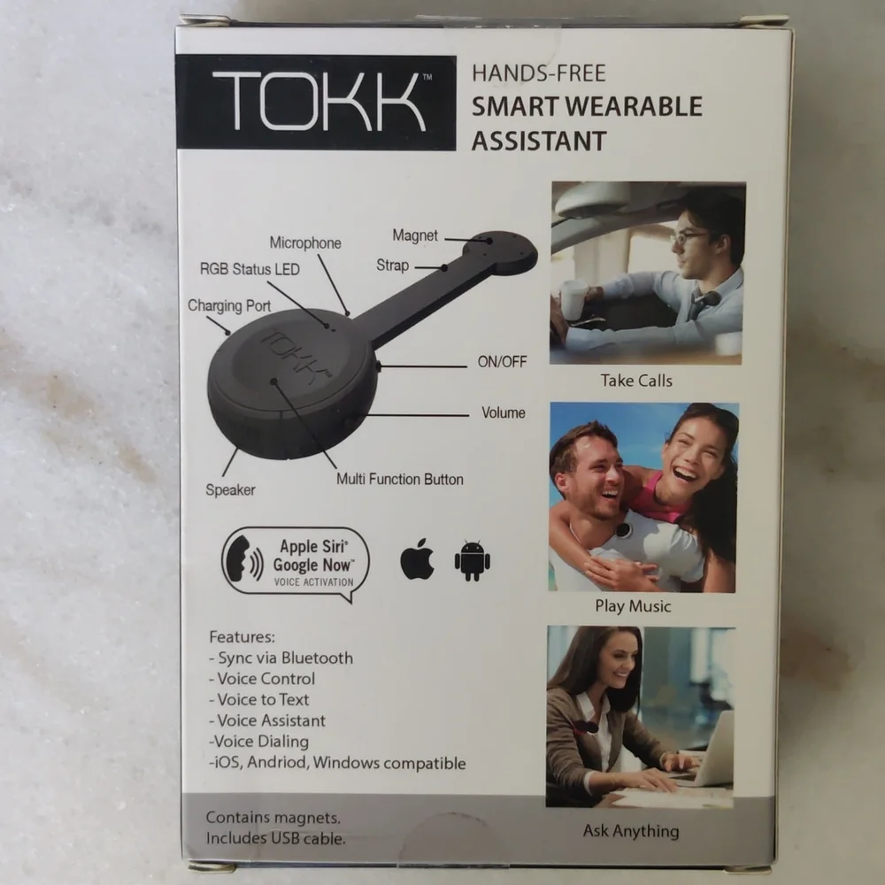 Tokk Hands free Smart wearable assistant
